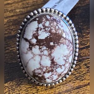 Wild Horse Ring set in 925 Sterling Silver size 7